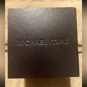 Authentic Designer MK Michael Kors gift box brown w/embossed logo, 3.5х3.5x3.5